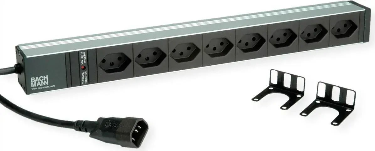Bachmann 19" 1U strāvas sadales bloks