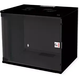Wall-mount server rack 7U (540×400 mm) ROLINE 19in basic, black, kit