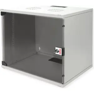 Wall-mount server cabinet ROLINE 9U, 19" 540x400 mm, basic kit, gray