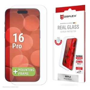 Защитное стекло Displex для Apple iPhone 16 Pro устойчивое к царапинам