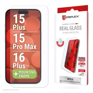 Защитное стекло Displex для Apple iPhone 15 Plus 15 Pro Max 16 Plus устойчивое к царапинам