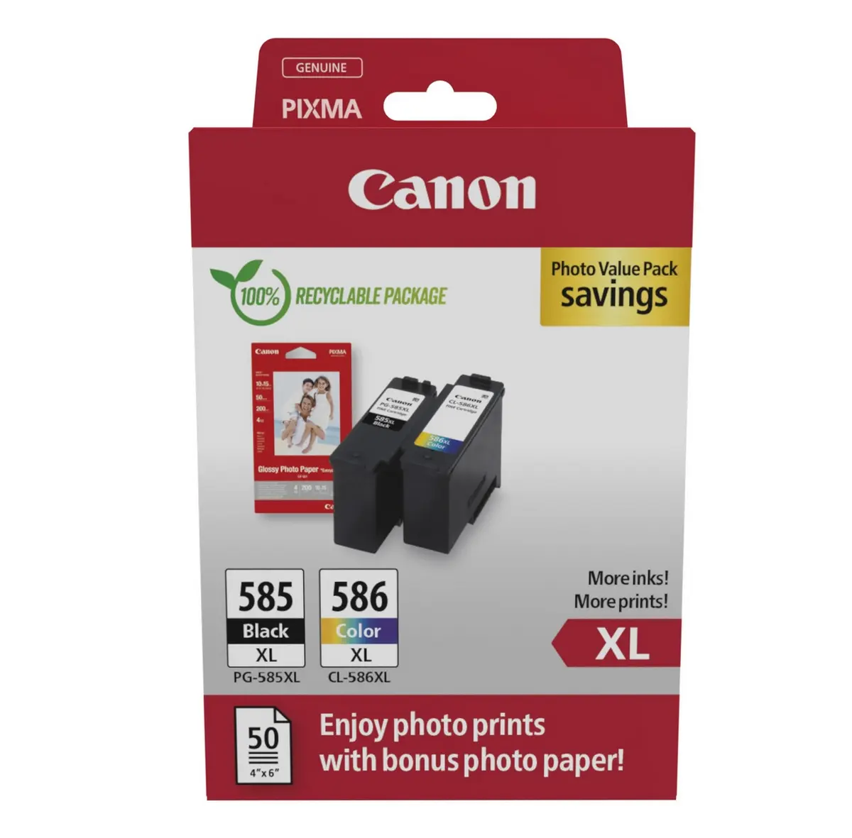 Kārtridžs Canon PG 585XL/CL-586XL Foto Vērtības