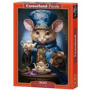 Puzlis Castor 500 daļas — Tea Time mouse, 500 daļu izglītojošs puzlis