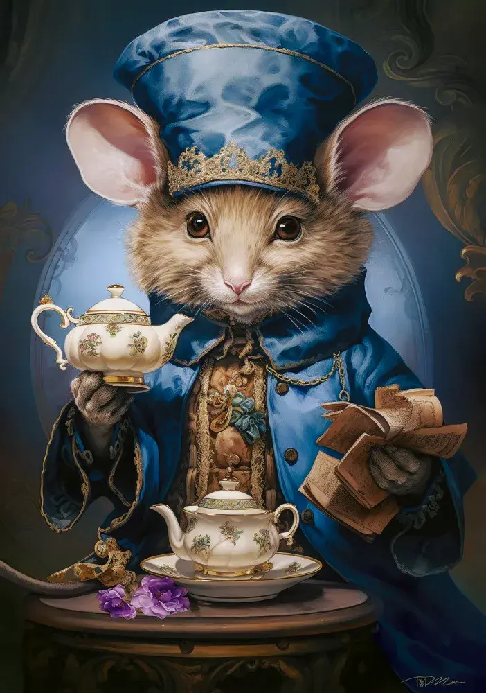 Castor puzlis 500 daļas — Tea Time mouse Photo 2