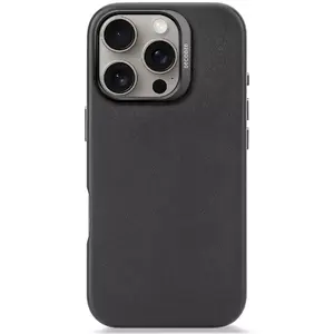 Vāks Decoded Leather Case iPhone 16 Pro 6.3 collas Melns