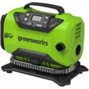 Автокомпрессор GreenWorks G24IN 24В мини компрессор, переносной насос для шин