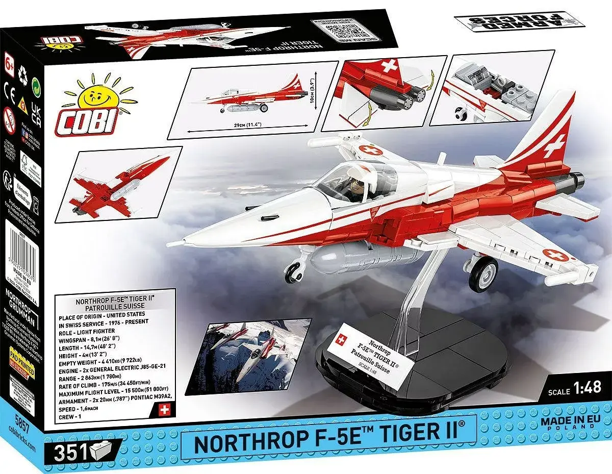 Cobi Northrop F-5E Tiger II modelis 5857 komplekts Photo 12