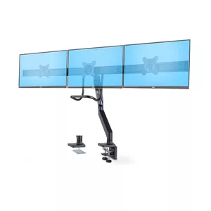 StarTech.com Crossbar Triple Monitor Desk Mount VESA 75x75/100x100 Tool-Less Adjustments