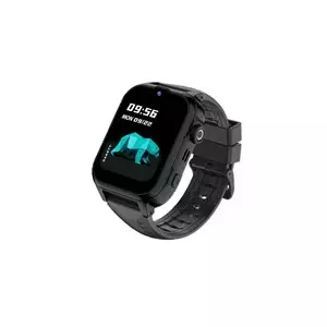 Viedpulkstenis Garett Electronics Hero Pro 4G Kids melns ar GPS izsekošanu un 4G savienojumu