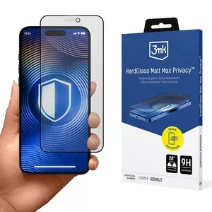 Aizsargstikls 3MK HardGlass Matt Max Privacy priekš iPhone 15 Pro Max