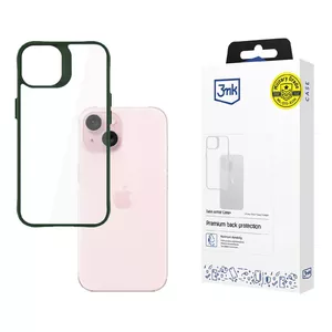 Cover 3MK Satin Armor Case+ iPhone 15 6.1" Green Transparent
