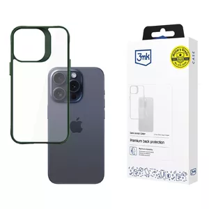 Vāks 3MK Satin Armor Case+ iPhone 15 Pro 15.5 cm (6.1") Zaļš Caurspīdīgs