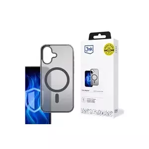 Protective phone case 3MK Frosty MagCase Black for Apple iPhone 16 Plus slim magnetic compatibility