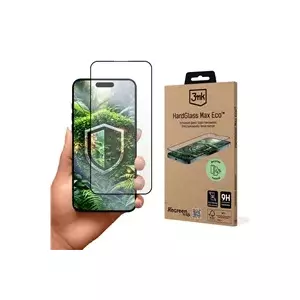 Tempered Glass Screen Protector 3MK HardGlass Max Eco for iPhone 13 / 13 Pro / 14 — 9H Hardness