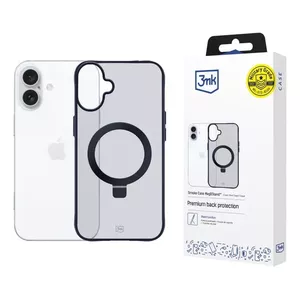 Cover 3MK Smoke Mag&Stand iPhone 16 15.5 cm Black Transparent