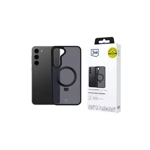 Protective case 3MK for Samsung Galaxy S24+ with smoke finish and built-in magnetic stand
