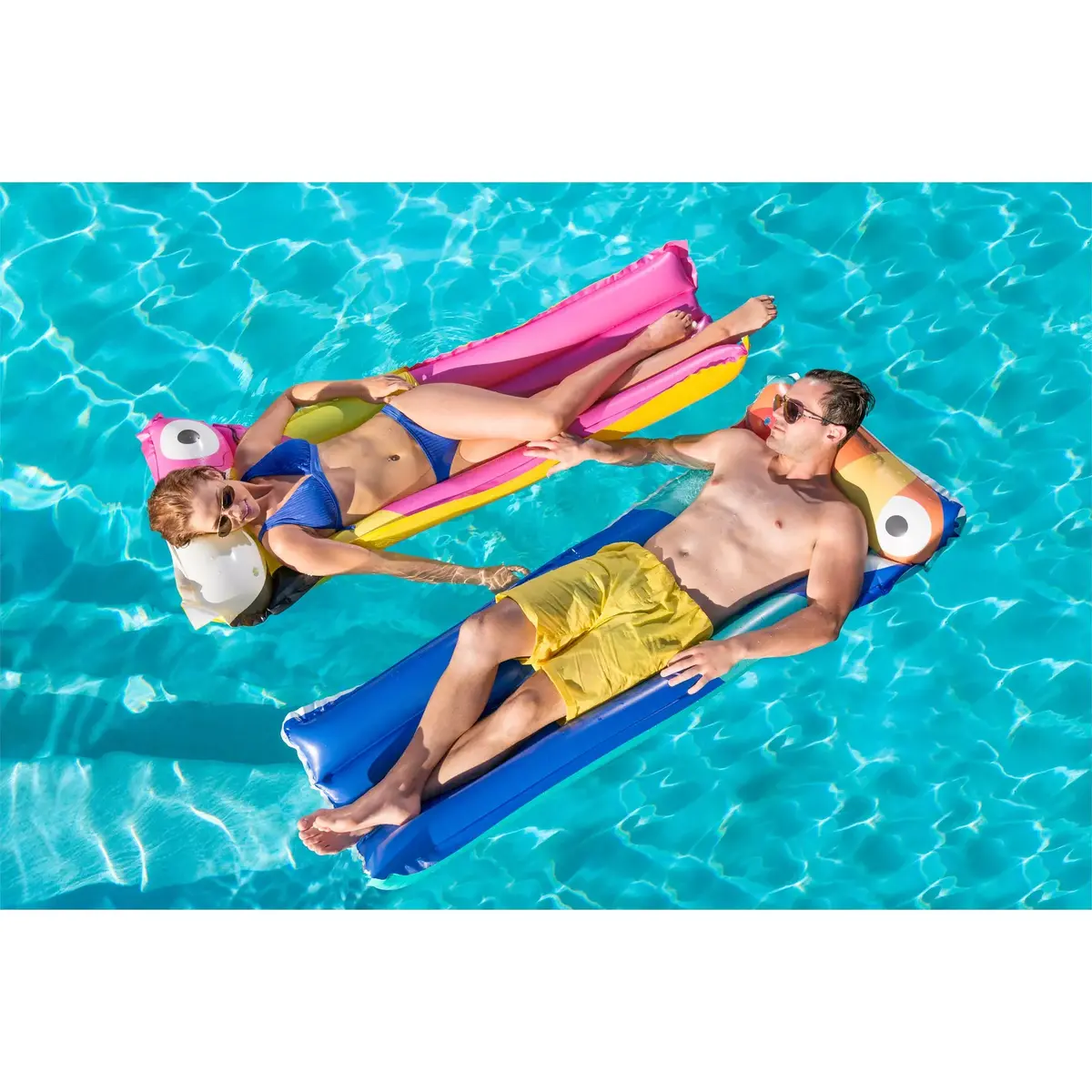 Плавательный матрас Bestway Inflatable Airbed DeLuxe Comfort Flowered Photo 6