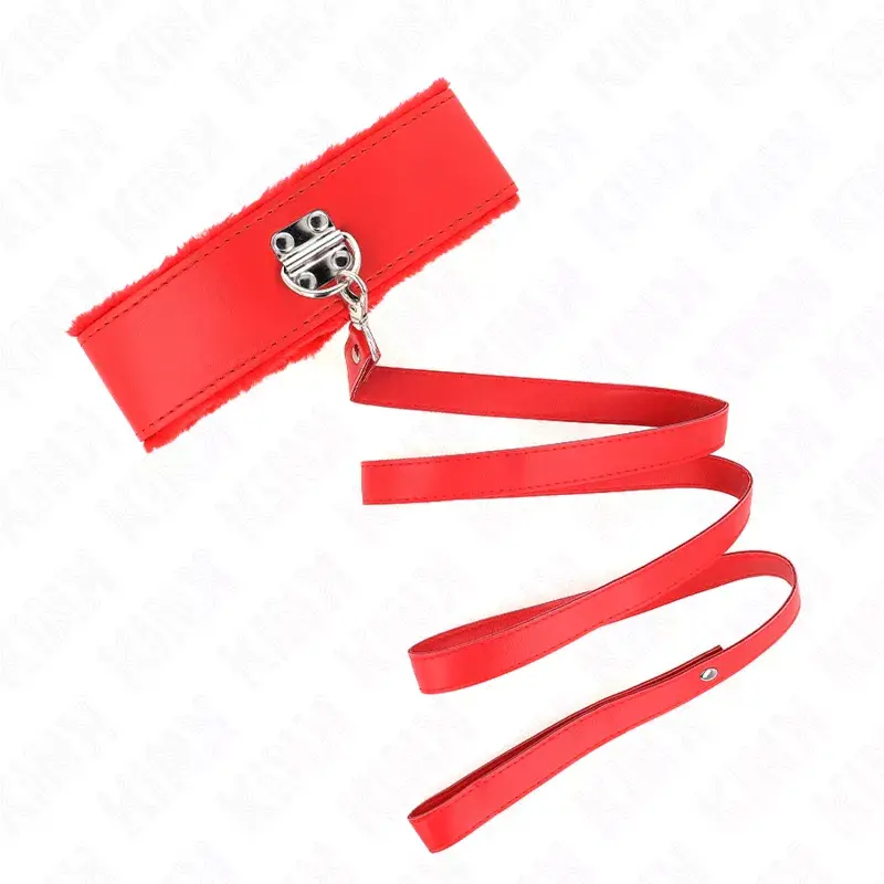 Necklace with Leash KINK Model 4 Red 40–48 cm Photo 4