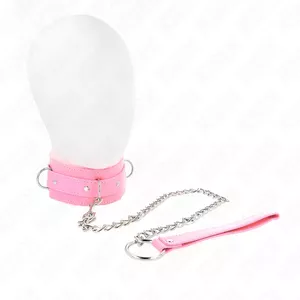 KINK Collar with Leash Pink 36-42 cm x 5.5 cm with Restrictions