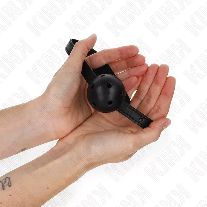 Кляп KINK SIMPLICITY BLACK 4,5 см дышащий Photo 2