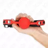 Красный силиконовый кляп KINK 4 см Photo 4