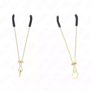 KINK Thin Nipple Clamps, 7 cm, Gold
