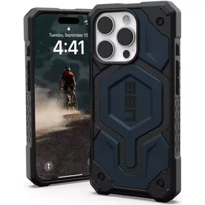 Vāks Urban Armor Gear Monarch Pro iPhone 16 Pro melns zils