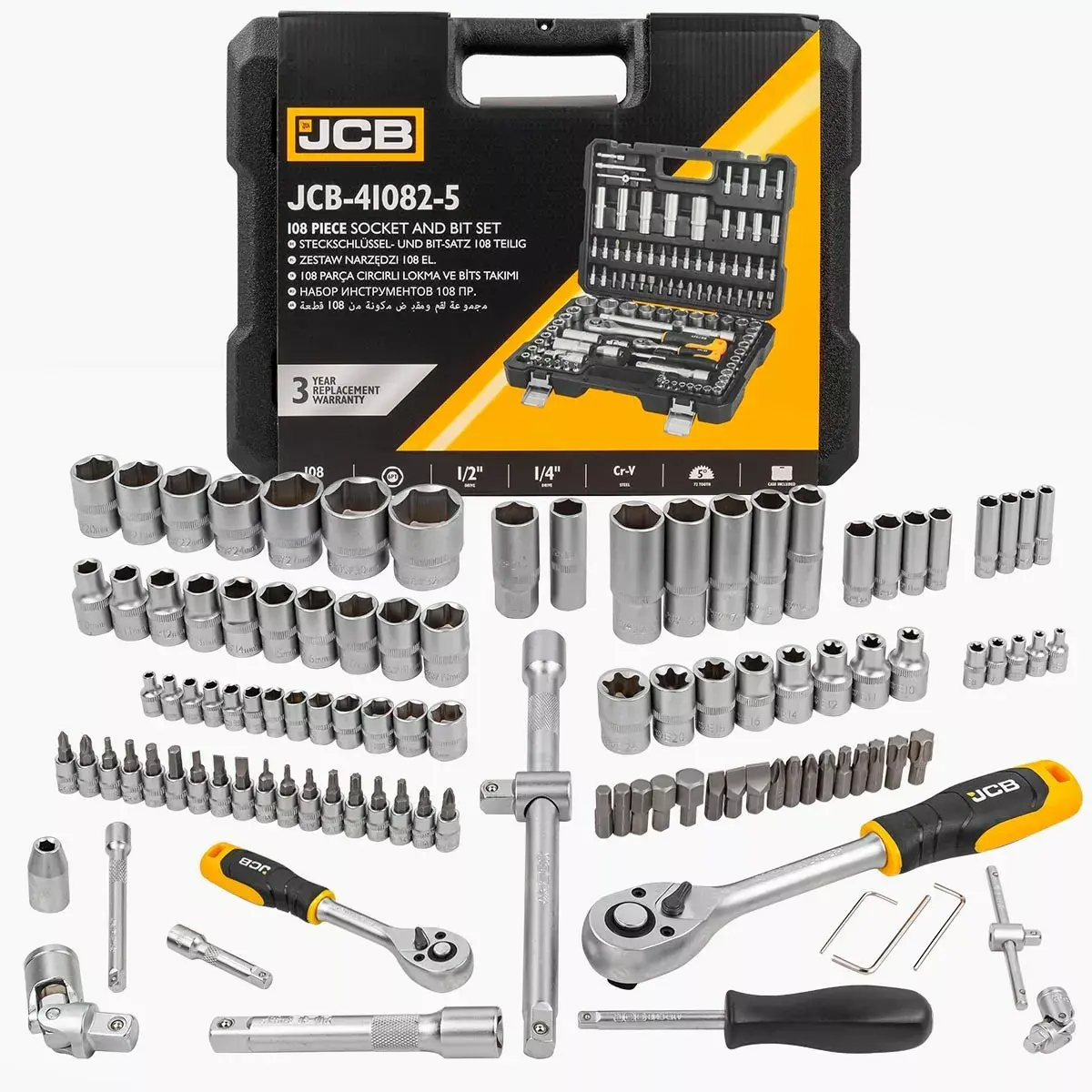 Instrumentu komplekts JCB JCB-41082-5 — 5 gab. Photo 2