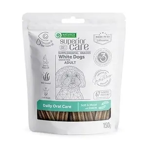 Nature's Protection Superior Care White Dogs Adult Daily Oral Care Insects suņu kārums 150 g
