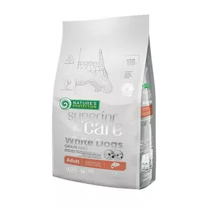 Сухой корм для собак nature’s protection Superior Care White Dogs беззерновой Junior Small с лососем 1,5 кг