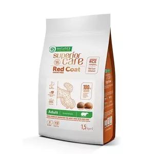 Сухой корм для собак nature’s protection Superior Care Red Coat беззерновой, ягнёнок, для маленьких пород, 1,5 кг