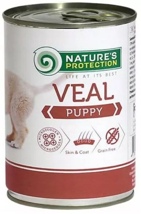 Mitrs barības konservs kucēniem nature`s protection