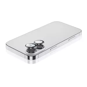 Cellularline Camera Lens Ring iPhone 16 16 Plus Tempered Glass Protection