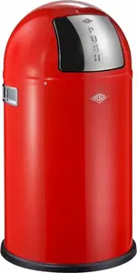 Atkritumu tvertne Wesco Pushboy 50 l, sarkana, modelis 112797