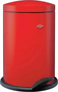 Trash can Wesco Alpha 13 L Red — pedal-operated kitchen bin, steel construction
