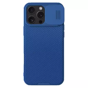 Protective phone case Nillkin CamShield Pro for iPhone 16 Pro Max, blue, sliding camera cover