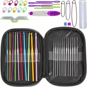 Crochet Hook Set Ruhhy 50 pcs model 00010317 – assorted sizes for knitting and crochet