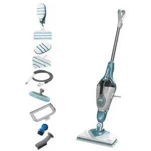 Паровая швабра Black & Decker BHSM166DSM 1600 Вт 0.5 л бирюзовый и белый с регулировкой пара и временем работы 20 минут