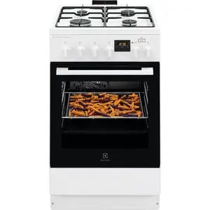 Gāzes plīts Electrolux LKK560232W 50 cm, balta, enerģijas klase A