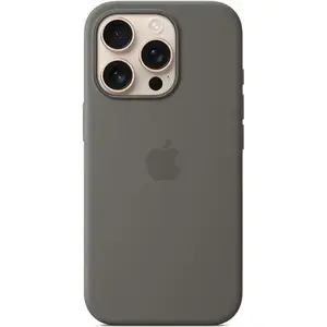 Silicone Case Apple iPhone 16 Pro MagSafe Stone Gray Cover