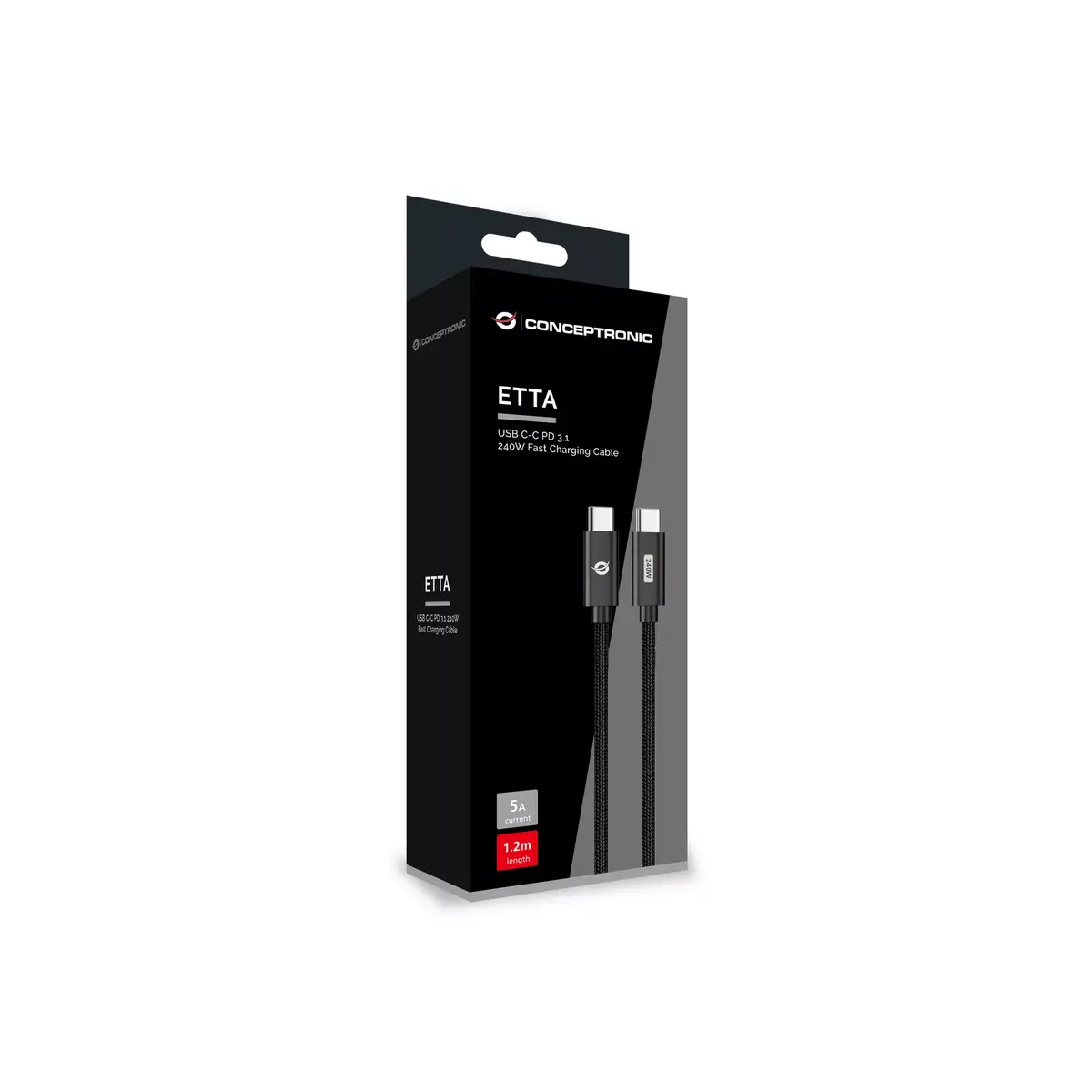 Кабель USB C-C PD 3.1 ETTA03B12 Photo 4