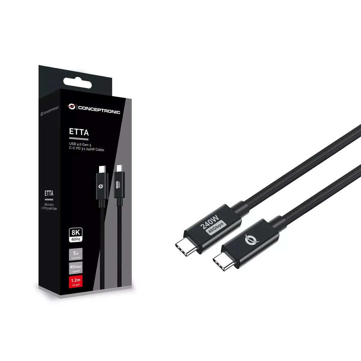 USB 4.0 Кабель ETTA04B12 Photo 3