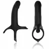 Penis Attachment ARMONY DILDO WITH RING & VIBRATOR BLACK D-241563 Photo 2