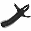 Penis Attachment ARMONY DILDO WITH RING & VIBRATOR BLACK D-241563 Photo 3