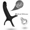 Penis Attachment ARMONY DILDO WITH RING & VIBRATOR BLACK D-241563 Photo 5