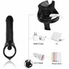 Penis Attachment ARMONY DILDO WITH RING & VIBRATOR BLACK D-241563 Photo 10