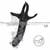 Penis Attachment ARMONY DILDO WITH RING & VIBRATOR BLACK D-241563 Photo 13