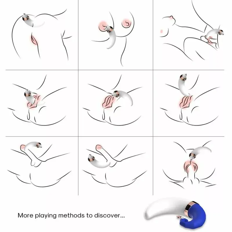 Klitorāla un G-spot stimulators ARMONY SWEETMOON Blue Photo 4