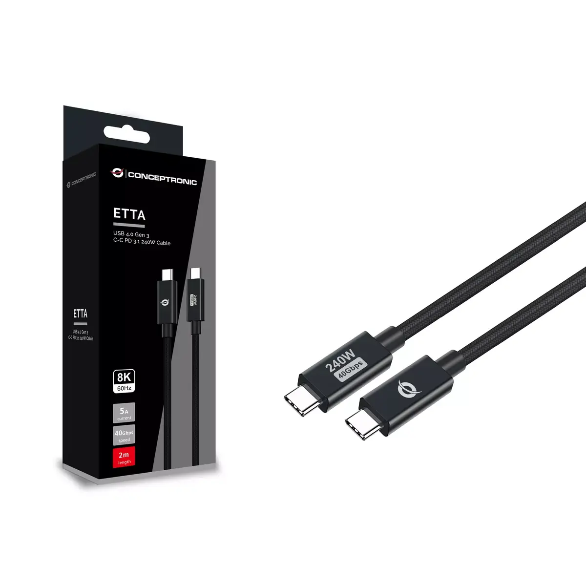 USB 4.0 Kabeļi ETTA04B20 Photo 3