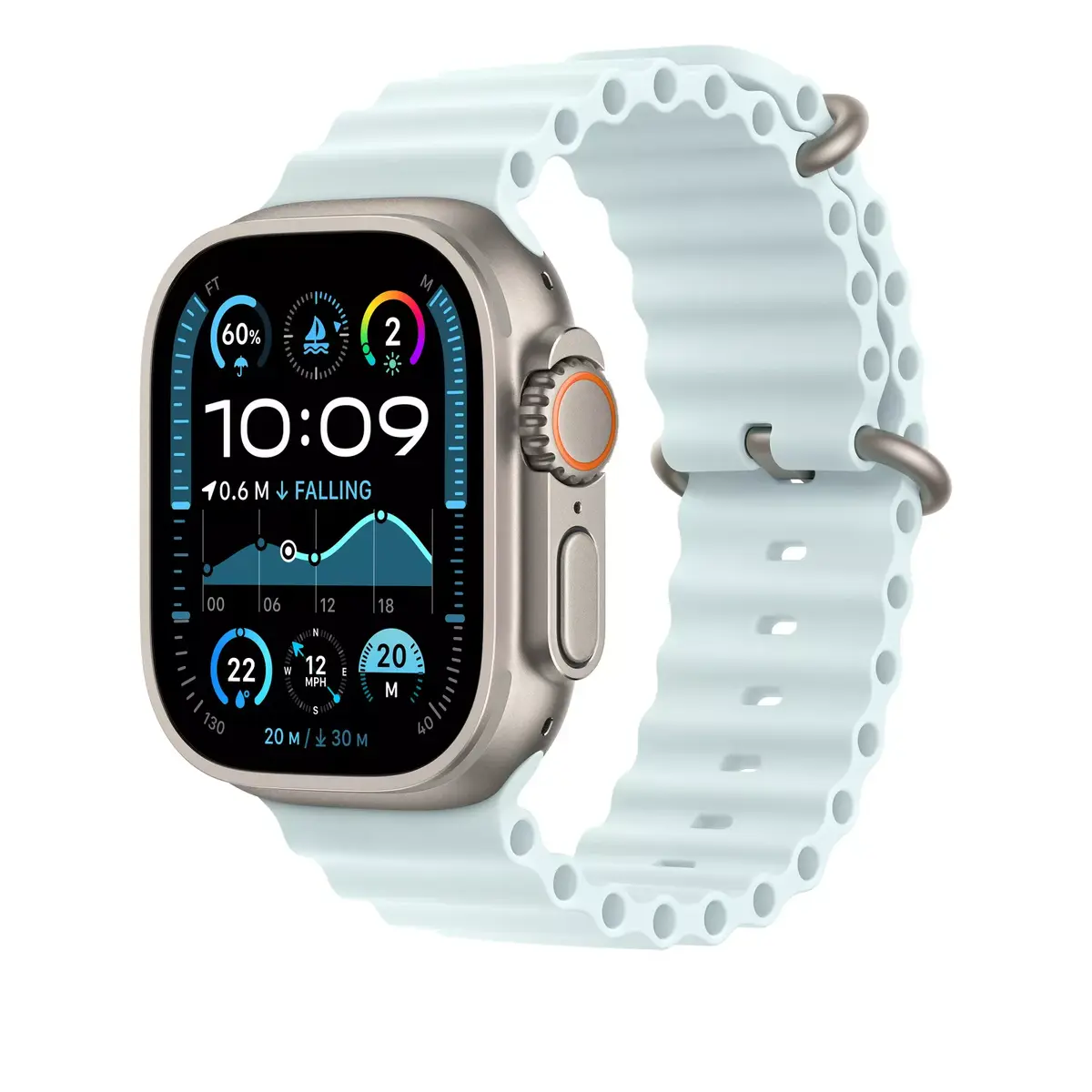 Ремешок Apple 49mm Ice Blue Ocean Band Extension Photo 2